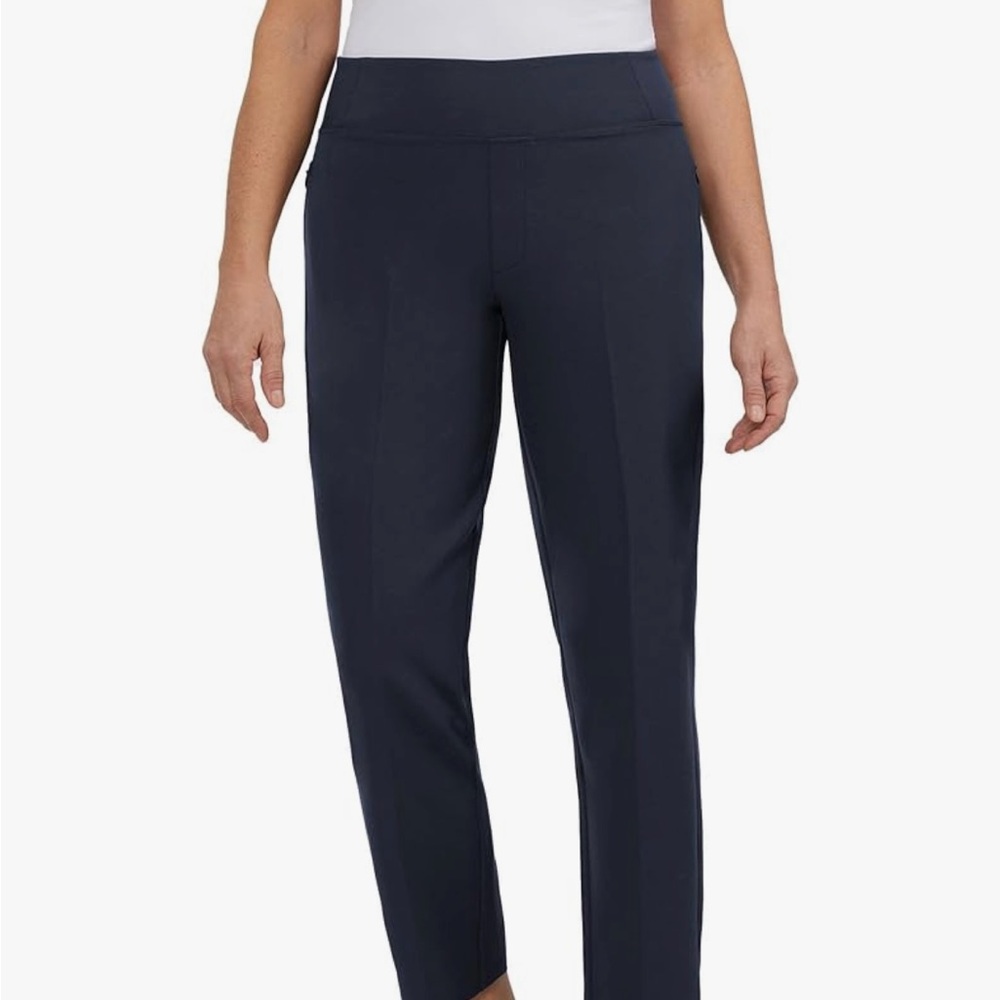 KIRKLAND Signature Women's 4-Way Stretch Ankle Pants, navy Heather